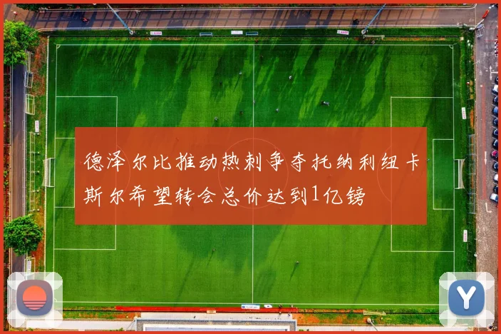 德泽尔比推动热刺争夺托纳利纽卡斯尔希望转会总价达到1亿镑